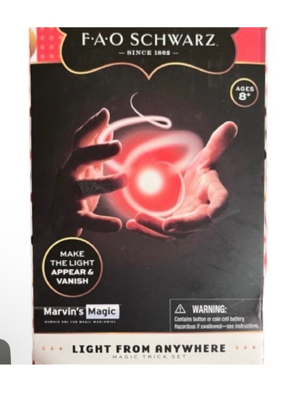 🆕- FAO Schwarz Marvin's Magic "Lights from Anywhere" magic trick set.